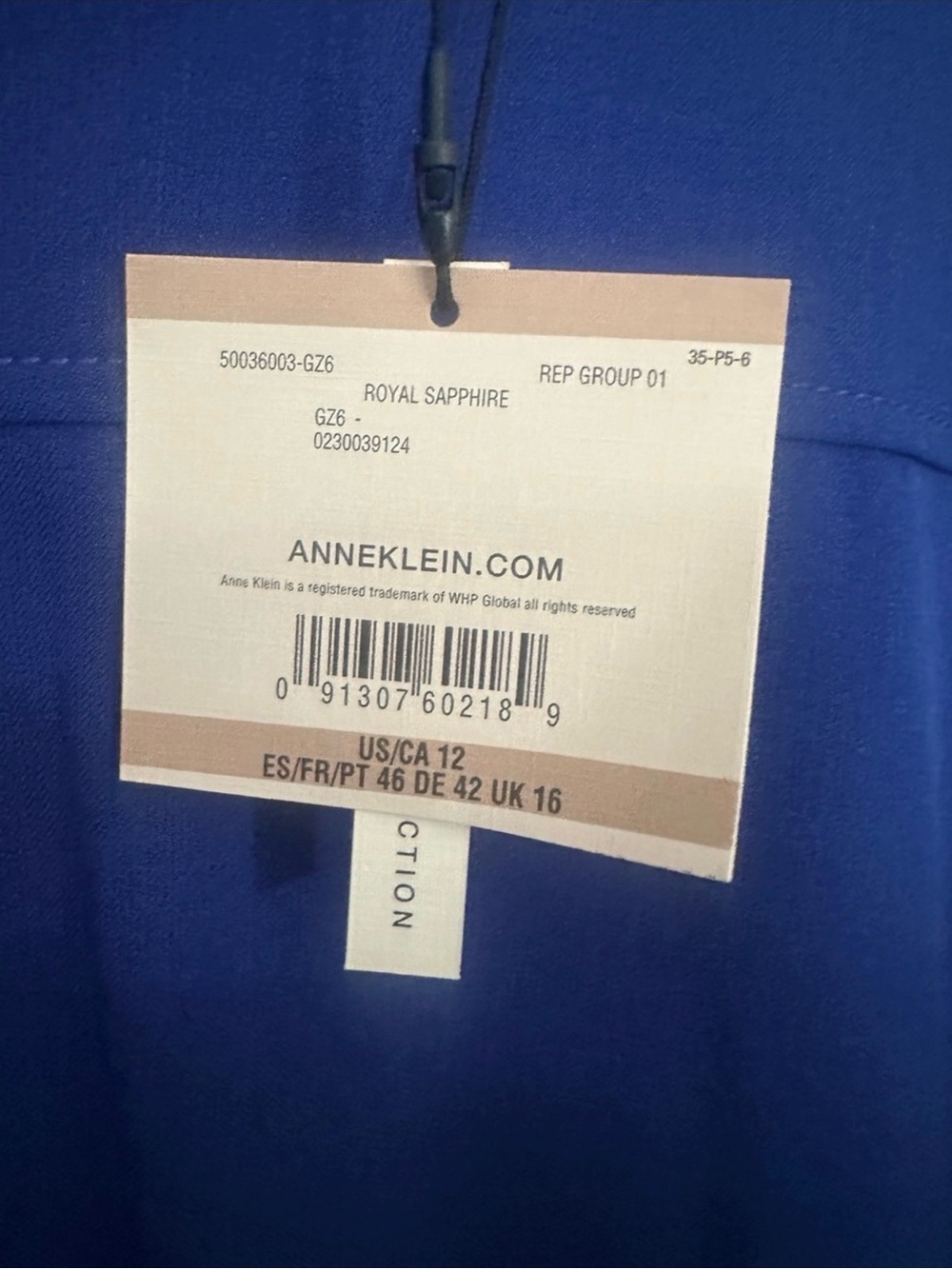 NWT Anne Klein Royal Sapphire Sheath Dress Size 12 Executive Collection - Picture 4 of 6